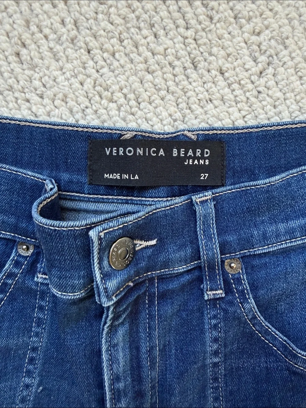 Veronica Beard Crosbie Slim Wide Leg Jeans - Astro - size 27 - Picture 3 of 5